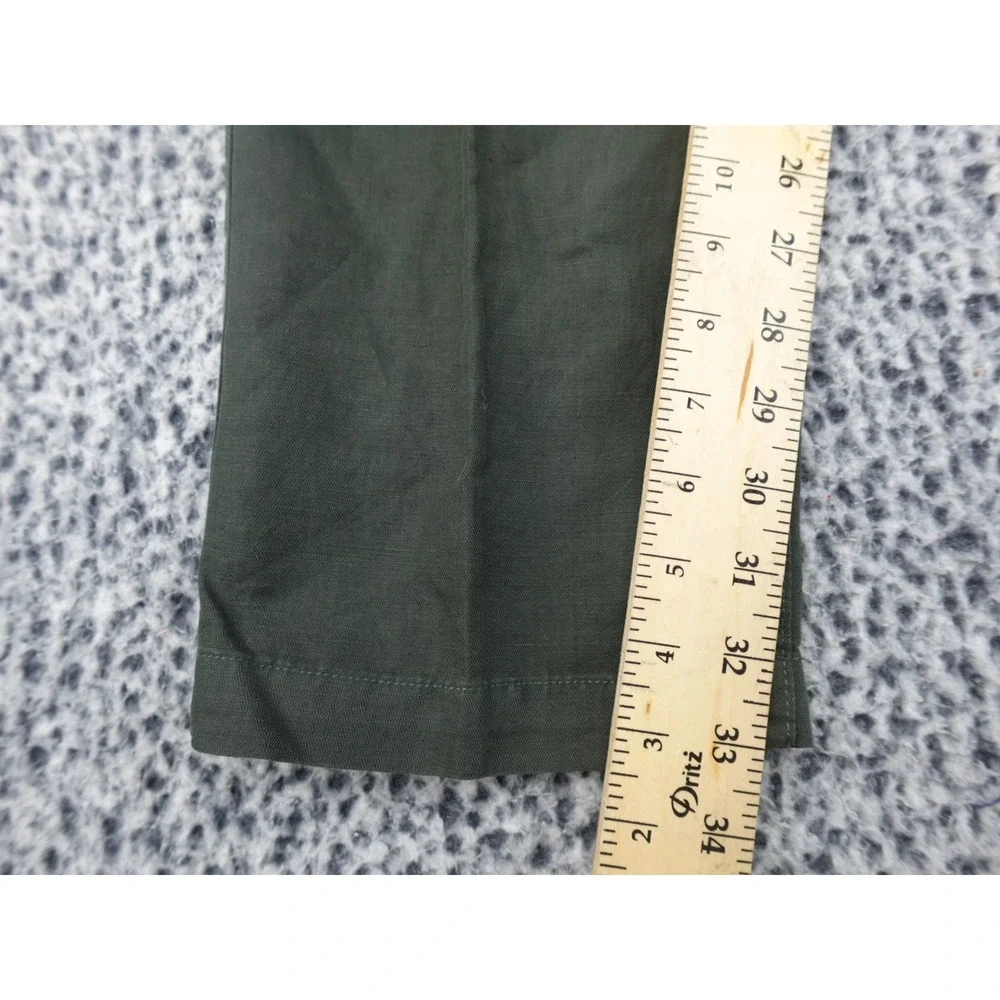 Banana Republic Trousers Mens‎ 33x34 Olive Green Good Herringbone Chino Pants